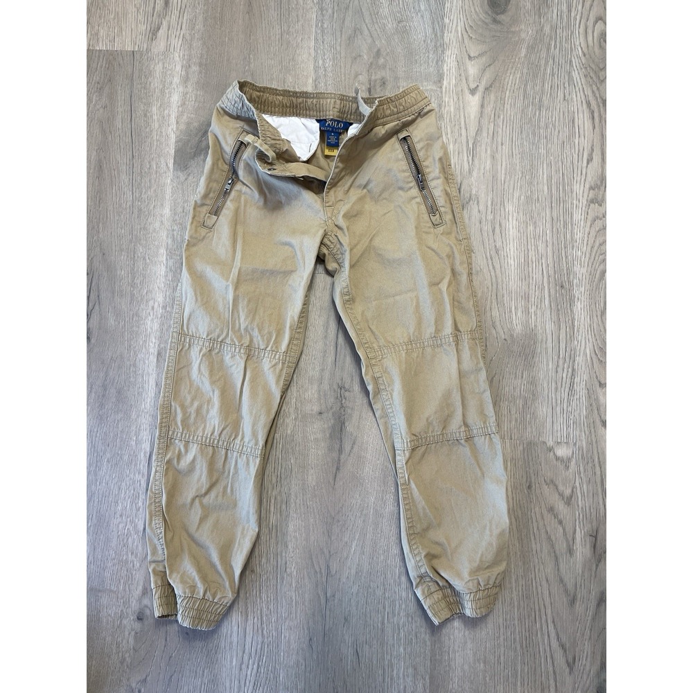 Polo Ralph Lauren Boys Tan Utility Jogger Pants Khaki 6